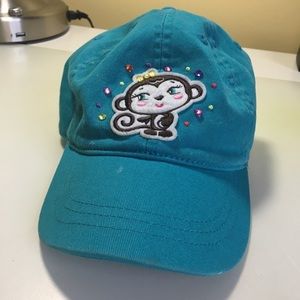 Girls’ Blue Monkey Hat